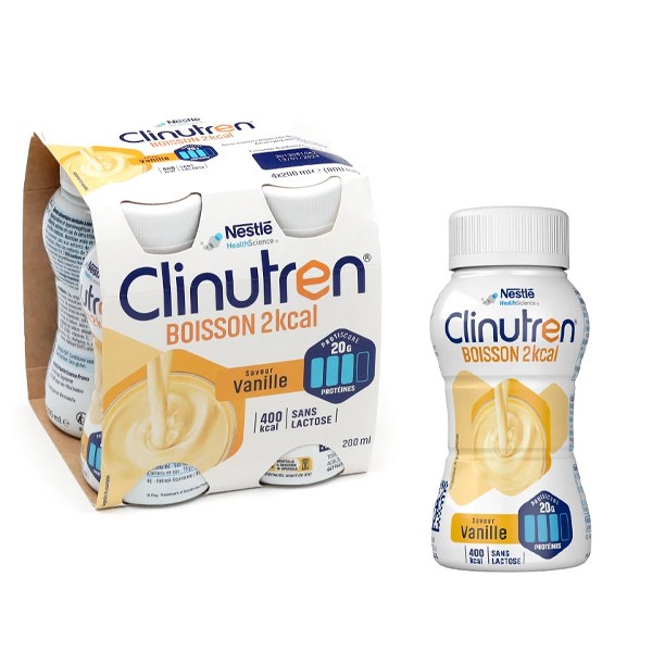 Clinutren HP/HC+ boisson 2 kcal saveur vanille