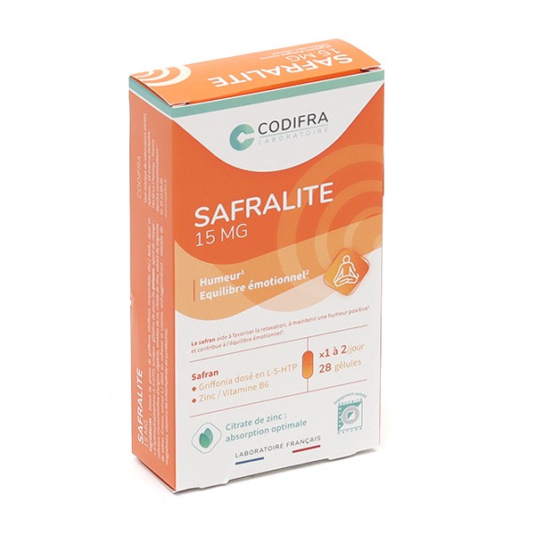 Codifra Safralite 15 mg gélules