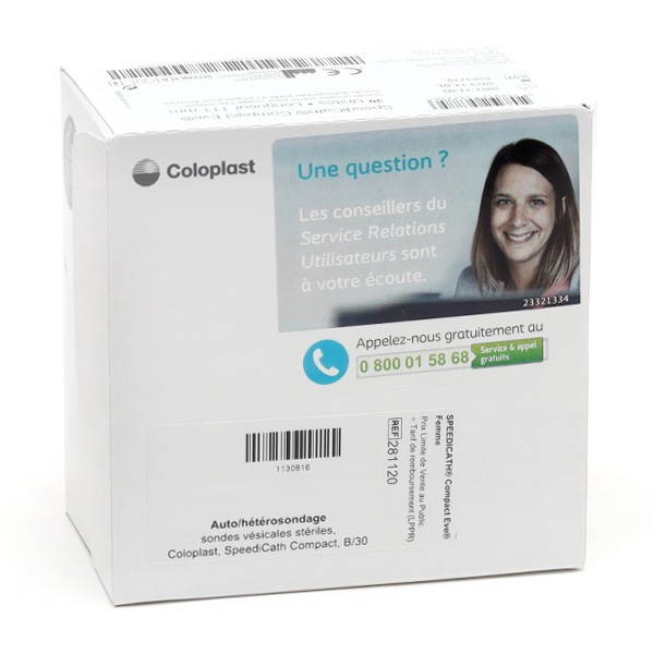 Coloplast Speedicath compact Eve sonde femme x30