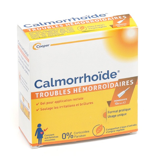 Calmorrhoïde gel hémorroïdaire monodoses