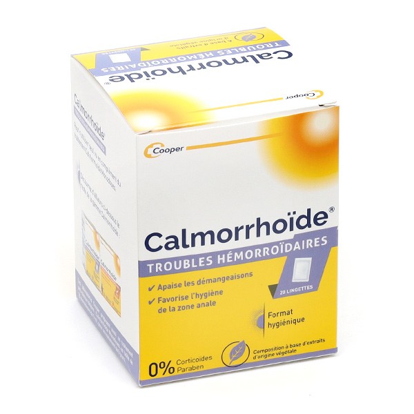 Calmorrhoïde lingettes hémorroïdaires en sachets