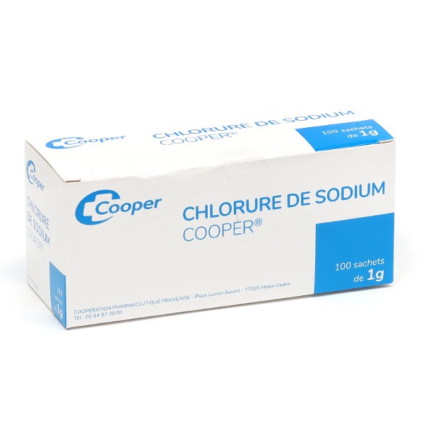 Cooper chlorure de sodium 1 g sachets