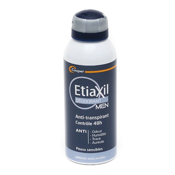 Etiaxil Homme déodorant anti transpirant Efficacité 48 heures