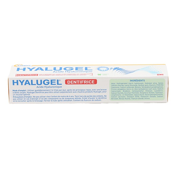 Hyalugel dentifrice