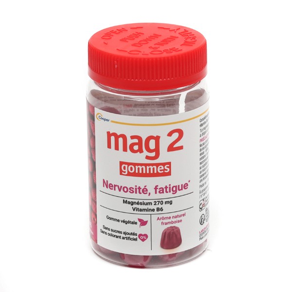 Mag 2 Nervosité Fatigue gummies