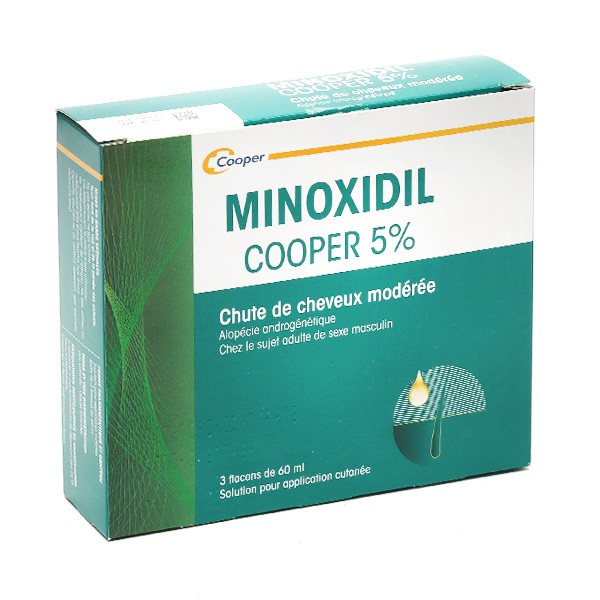 Minoxidil 5% Cooper solution alopécie