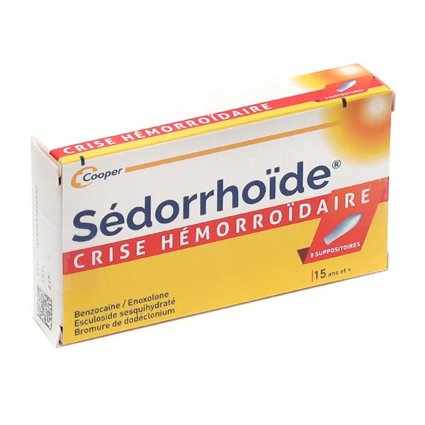 Sédorrhoïde suppositoire Crise hémorroïdaire