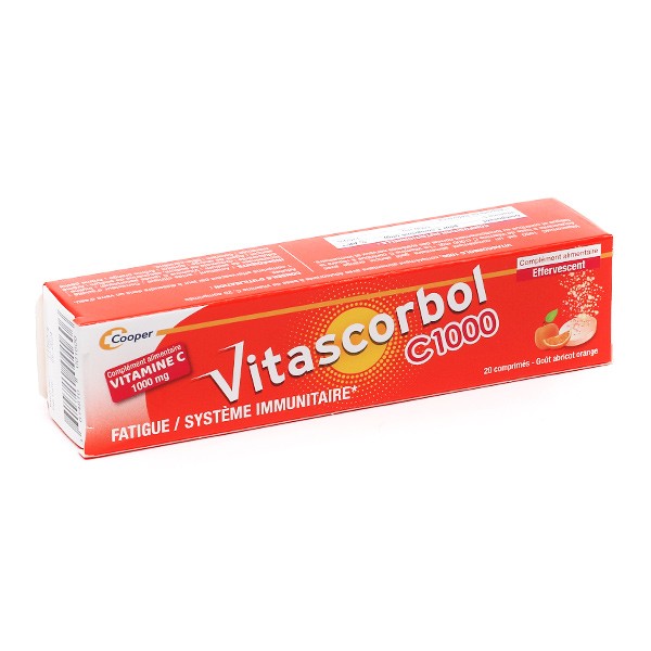 Vitascorbol C1000 Vitamine C 1000 mg comprimés effervescents