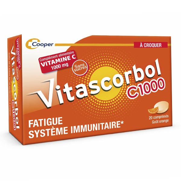 Vitascorbol C1000 Vitamine C comprimés à croquer