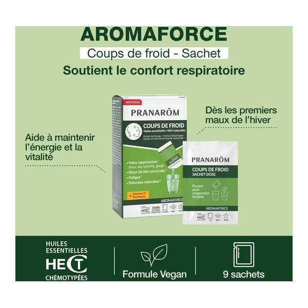 Pranarom Aromaforce Coups de froid sachets