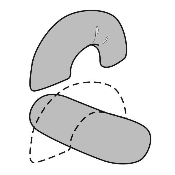 Coussin de positionnement demi bouée Winncare