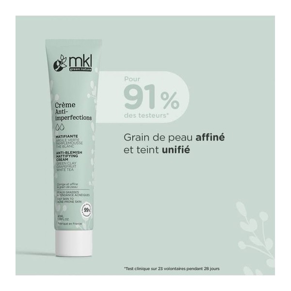 MKL Crème anti-imperfections matifiante bio