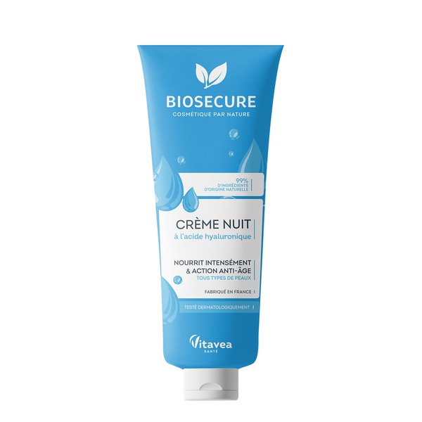 Biosecure Crème nuit à l'acide hyaluronique Bio