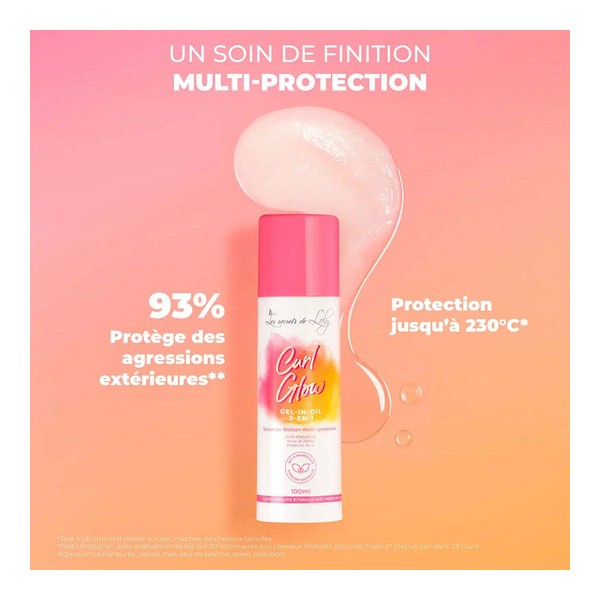 Les secrets de Loly Curl Glow Sérum de finition multi-protection