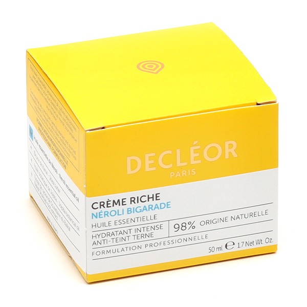 Decléor Crème riche Néroli Bigarade 50 ml - Hydratation - Eclat