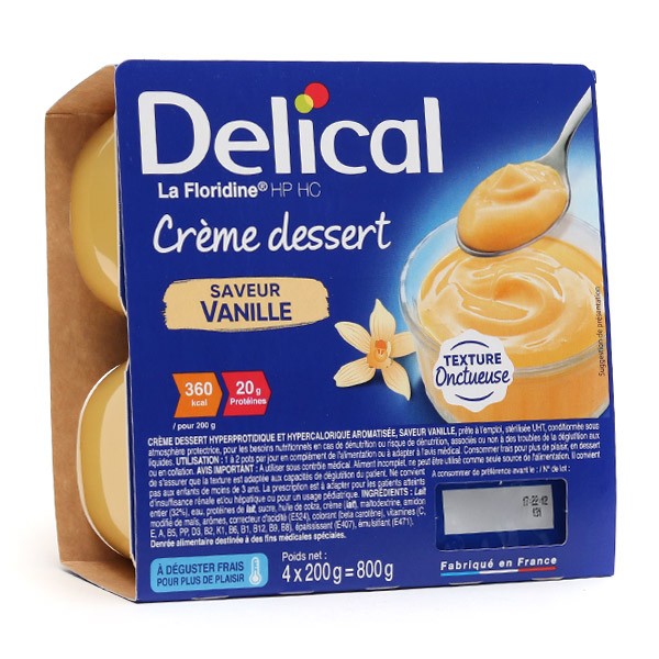 Delical Crème dessert HP HC La Floridine saveur vanille