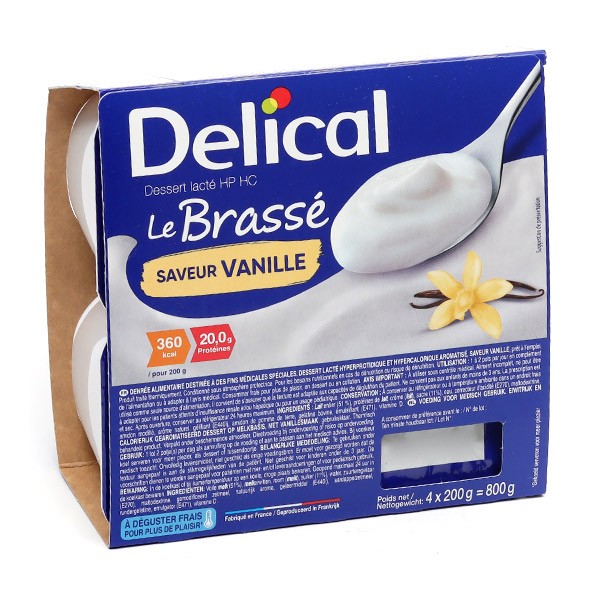 Delical Dessert lacté HP HC Le Brassé saveur Vanille