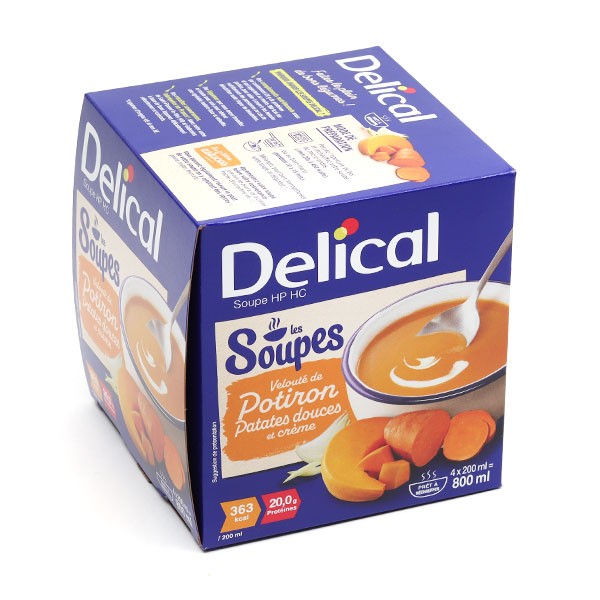 Delical Soupe HP/HC Velouté de Potiron Patates douces et crème