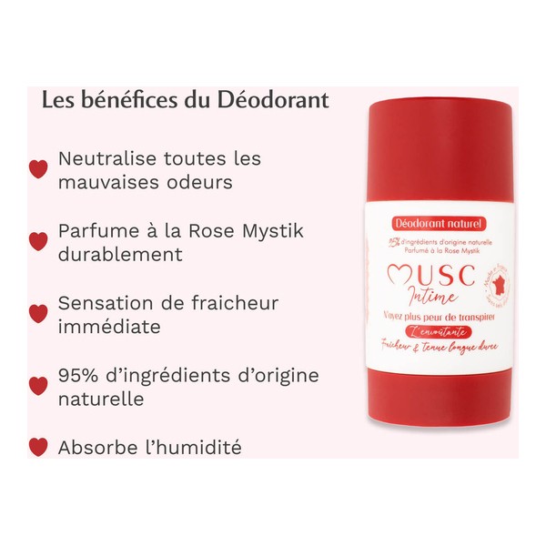 Musc Intime Déodorant Naturel Rose Mystik