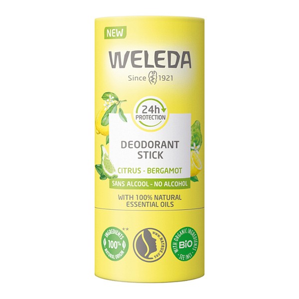 Weleda déodorant stick 24h bio Citrus bergamote
