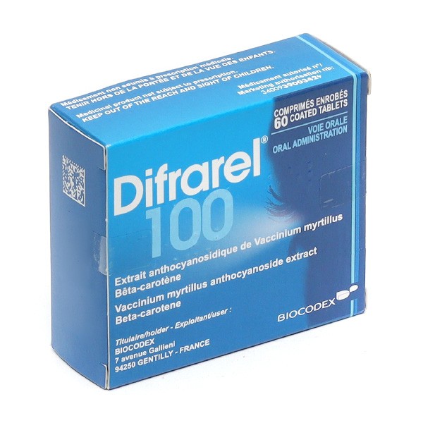 Difrarel 100 mg comprimés