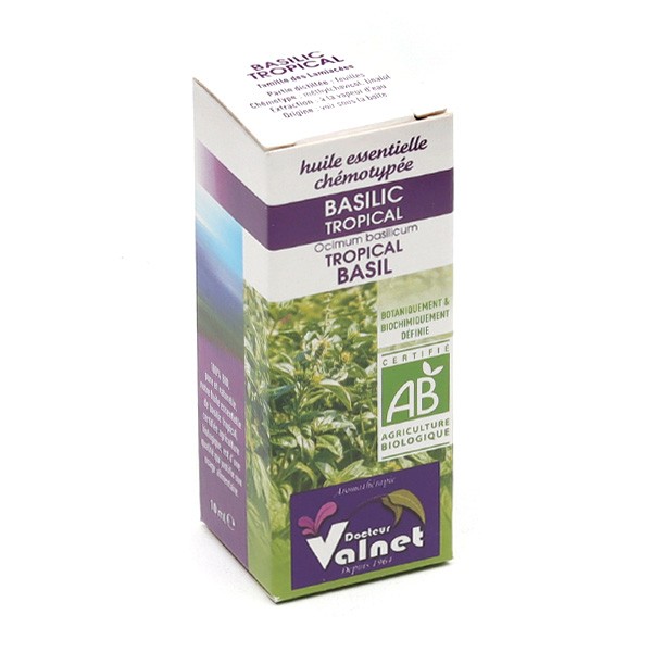 Docteur Valnet huile essentielle de Basilic tropical Bio