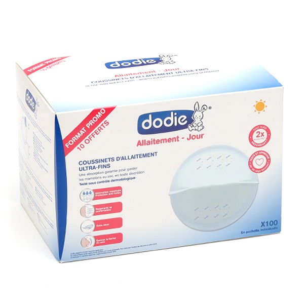 Coussinets d'allaitement de jour Dodie - Ultra-fins et absorbants