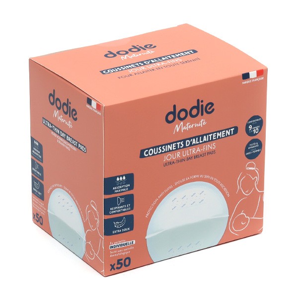 Coussinets d'allaitement de jour Dodie - Ultra-fins et absorbants