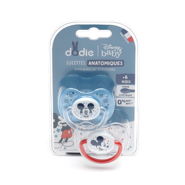 SUCETTE ANATOMIQUE NUIT +18 MOIS DISNEY BABY MICKEY SILICONE DODIE