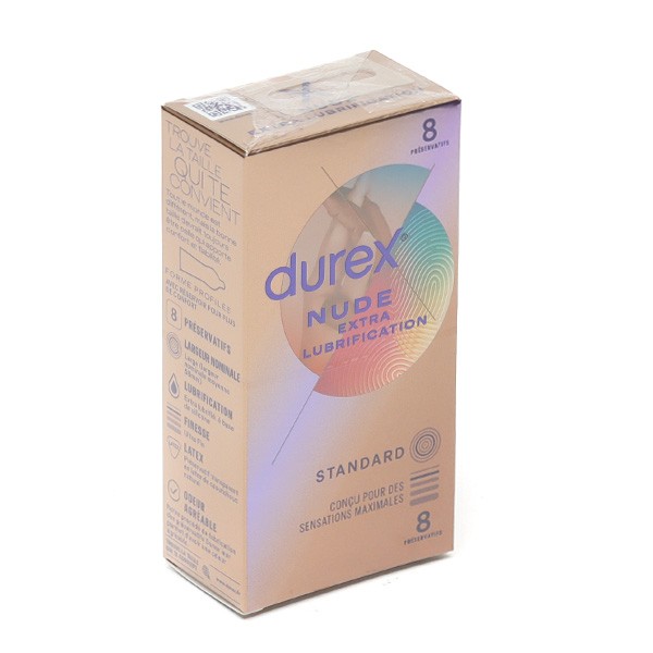 Durex Nude préservatifs extra lubrification