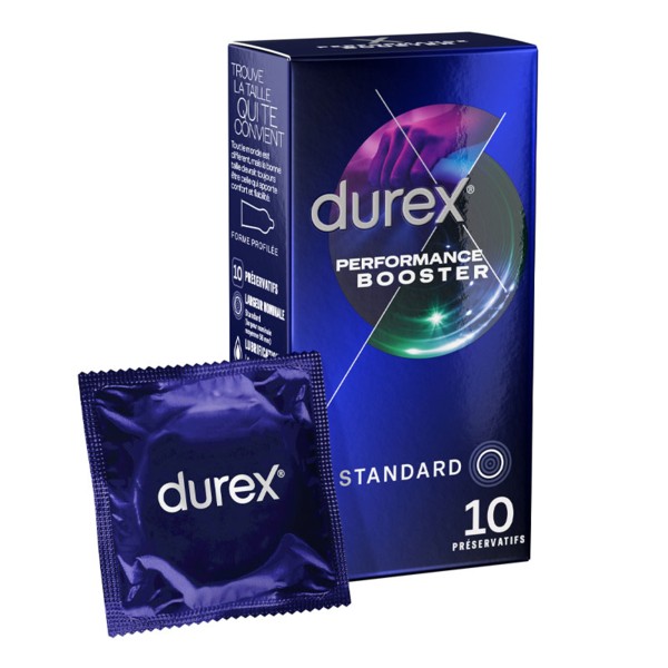 Durex Performance Booster préservatifs - Contenance : par 10