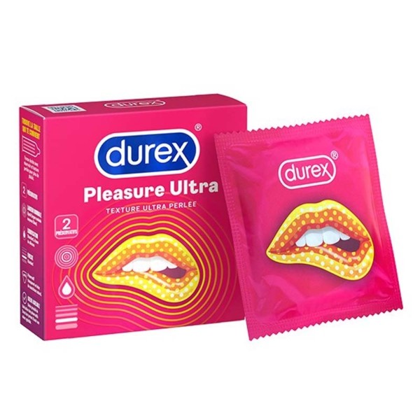 Durex Préservatif perlé en latex Pleasure Ultra Contraceptif