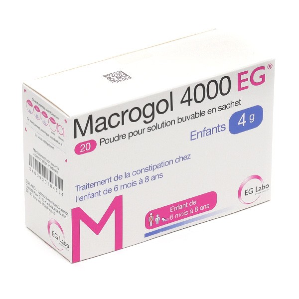 Viatris Macrogol 4000 sachet - Medicament Constipation : Laxatif osmotique