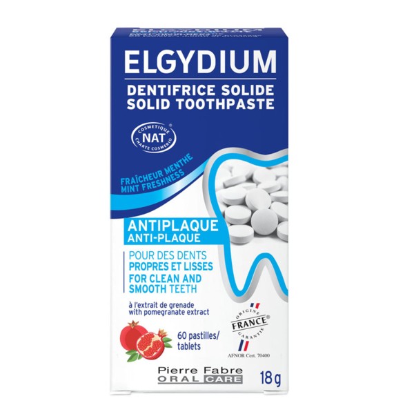 Elgydium dentifrice solide antiplaque