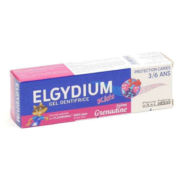 Elgydium Kids dentifrice enfant à la grenadine