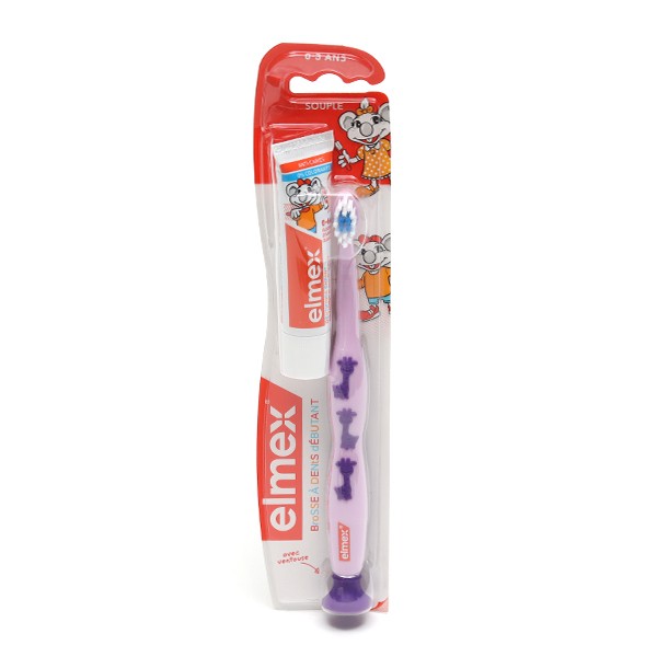 Elmex kit débutant brosse à dents + dentifrice