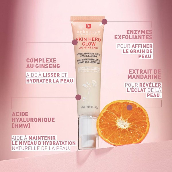 Erborian Skin Hero Glow Perfecteur de peau non teinté