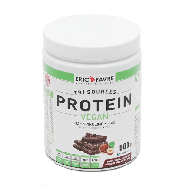 Eric Favre Protein Vegan tri sources Chocolat-noisettes