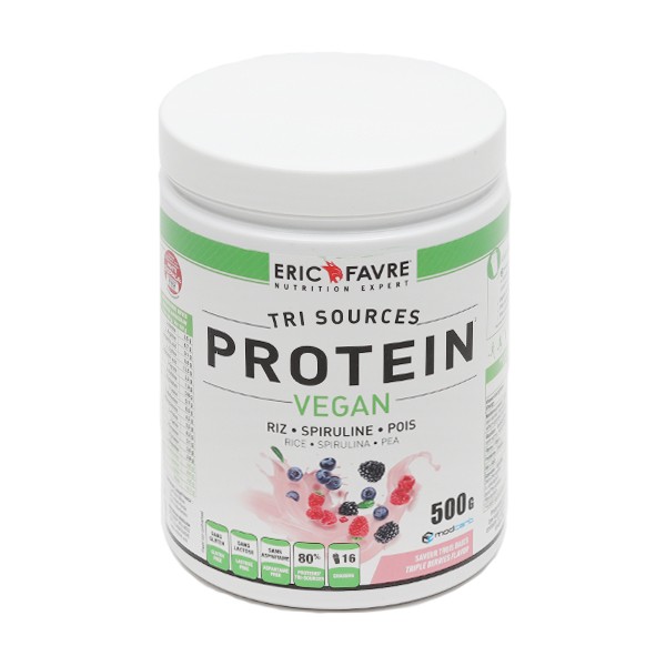 Eric Favre Protein Vegan Tri Sources Trois baies
