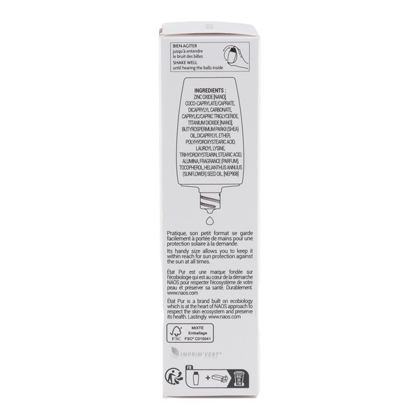 Etat pur Fluide solaire protecteur visage SPF50+