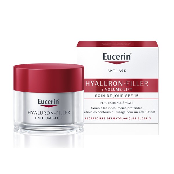 Eucerin Hyaluron Filler Volume-lift soin de jour SPF 15 peau normale