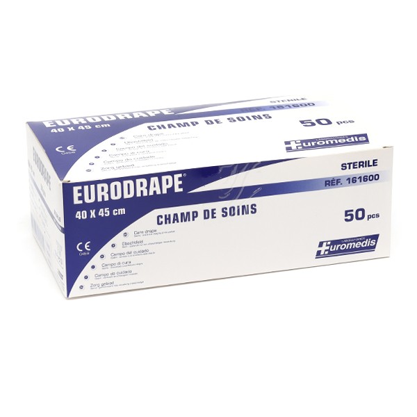 Champ de soins stériles Eurodrape 50 unités