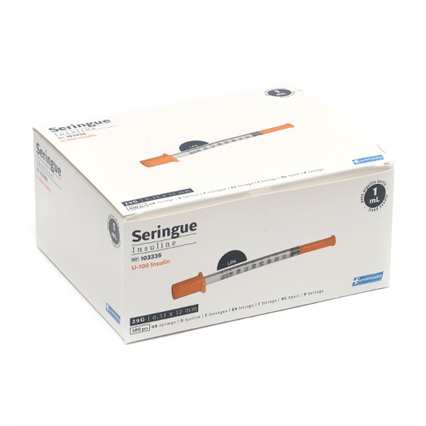 BD Micro-Fine Seringue Insuline 0,3ml 8x0,30mm 100 Unités