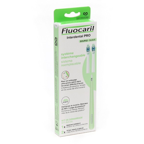 Fluocaril Interdental Pro Brosse à dents à tête rechargeable Souple