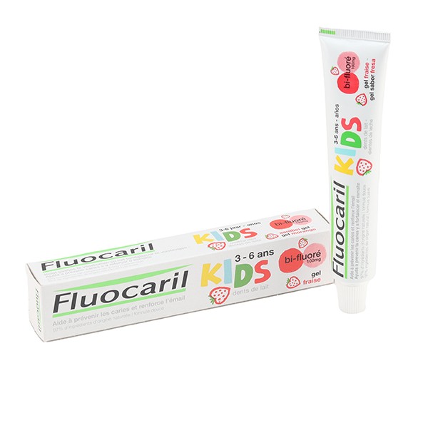 Fluocaril Kids gel dentifrice Fraise 3-6 ans