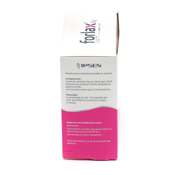 Forlax 10 g sachet - Medicament Constipation - Laxatif osmotique