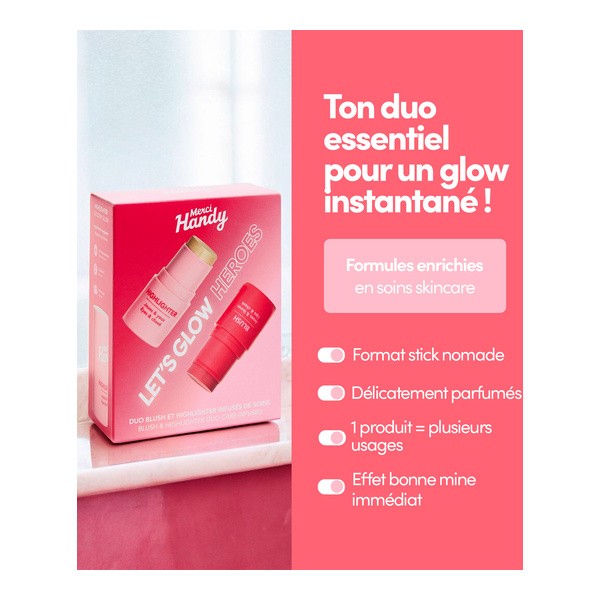Merci Handy Duo Blush et Highlighter sticks