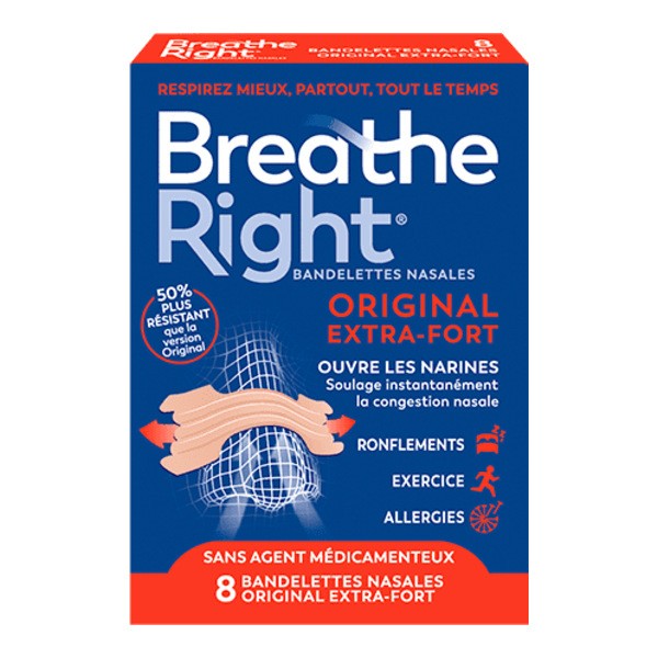 Breathe Right bandelettes nasales Original Extra Fort
