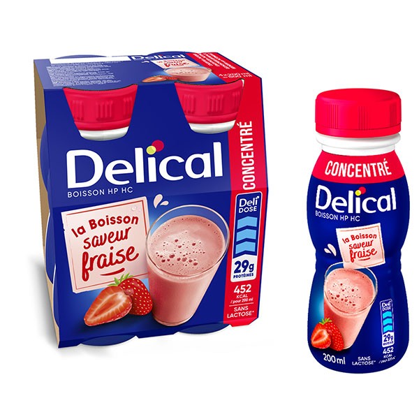 Delical Boisson concentrée HP HC saveur Fraise