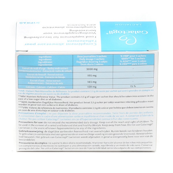 GALACTOGIL Lactation Granules en Sachets Boîte de 24 - PharmacieVeau